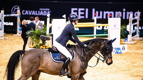 Jasmin Seppälä ja ykköshevonen Florijn W.