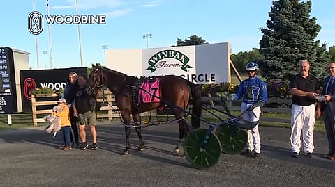 Voittajakehässä Noel Daleyn (2. oikealla) hymy oli herkässä. Pebble Beachiä pitelee Sonja Booth vieressään Liisa Vatanen ja Luc Blais jr. Kuva: