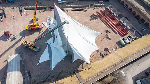 Rakentaminen on tässä vaiheessa. 