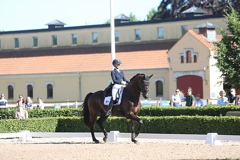 Anna Tallberg ja Grevens Zorro saivat onnistumisen myös kür-ohjelmassa. 