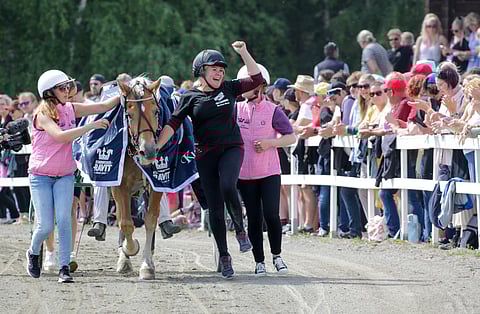 Hulluduunarin voitto sai Marianne Niverin hyppimään riemusta. 