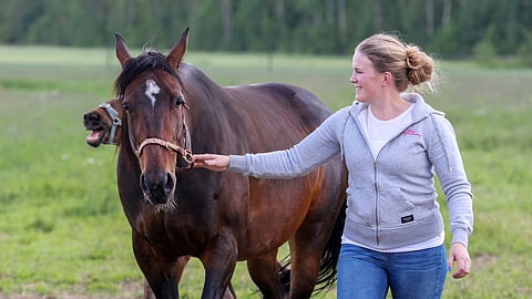 Riikka Takaneva ja Demi De Veluwe vuonna 2018.