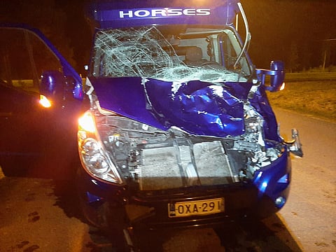 Kari Lehtosen hevosauto meni kolarin voimasta lunastuskuntoon.