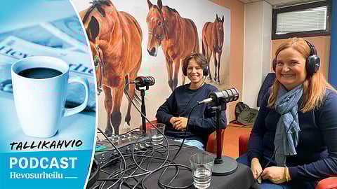 Jone Illi ja hänen äitinsä Sanna Illi vierailevat Hevosurheilun Tallikahvio-podcastissa.