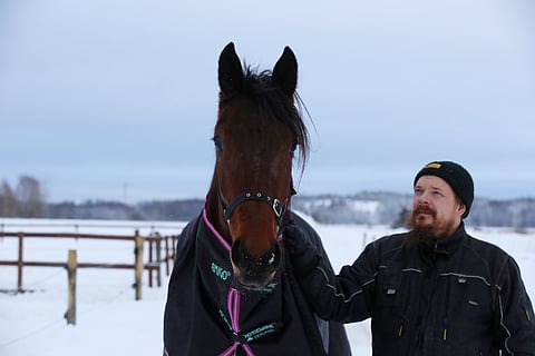 Jukka-Pekka Hukkanen on valmentanut Stoneisle Ultimatea uran alusta asti. Kuvassa kaksikko kuvattuna kuluvan vuoden helmikuussa.