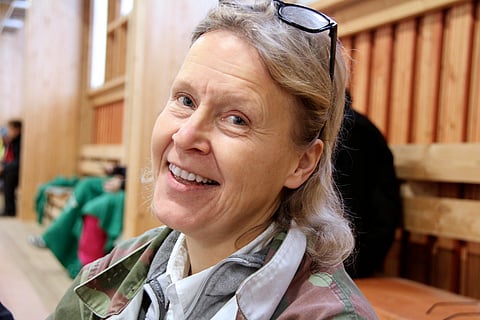 Eerika Häkkinen Kyvyt Esiin -tilaisuudessa Lahdessa.