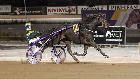 Hannu Torviselle keskiviikkoilta oli mainio, kun EL Indeedin lisäksi hän ohjasti Condesan (kuvassa) voittajaksi.