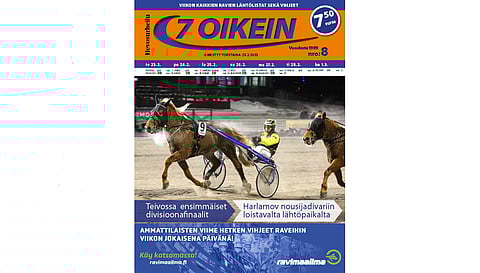 7 oikein -lehti ilmestyy torstaisin, Siinä julkaistaan kotimaan ravien käsiohjelmasivut torstaista seuraavaan keskiviikkoon. Lisäksi Ruotsin raveihin on käsiohjelmasivut päivän pääpeliin torstaista maanantaihin.