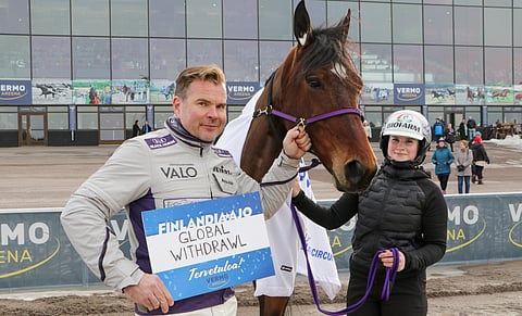 Matias Salo ja Global Withdrawlin hoidosta vastaava Aada Salo olivat kutsusta mielissään.