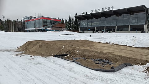 Killerin etusuoralle rakennettiin viikolla hyppyriä.