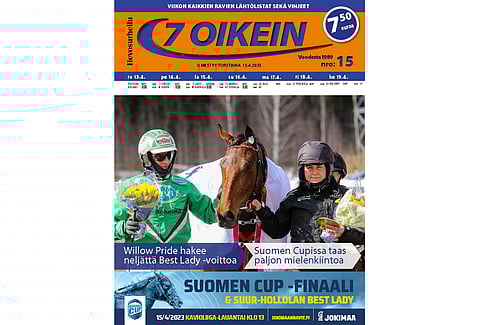 7 oikein -lehdessä on kotimaan Totoravien käsiohjelmasivut torstaista keskiviikkoon sekä Ruotsin päivän pääpelin kohdelähtöjen käsiohjelmasivut torstaista maanantaihin.