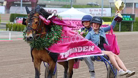 Cha Cha Cha soi voittoseremonioissa, Smedens Andiamo ponien ykkönen.