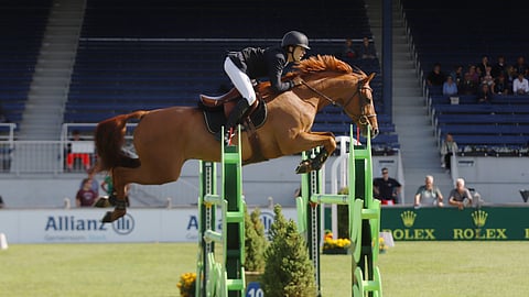 Tämä näky ei toteudukaan. Jone Illi ja Celtas Quillian Aachenissa 2023. 