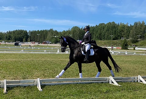 Krista Turunen ja Diamant Noir Lappeenrannassa.
