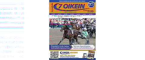 7 oikein -lehti ilmestyy torstaisin, Siinä julkaistaan kotimaan ravien käsiohjelmasivut torstaista seuraavaan keskiviikkoon. Lisäksi Ruotsin raveihin on käsiohjelmasivut päivän pääpeliin torstaista maanantaihin.