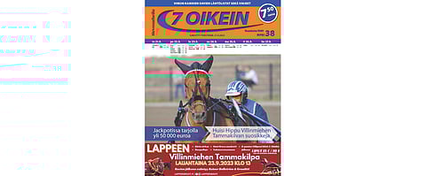 7 oikein -lehti ilmestyy torstaisin, Siinä julkaistaan kotimaan ravien käsiohjelmasivut torstaista seuraavaan keskiviikkoon. Lisäksi Ruotsin raveihin on käsiohjelmasivut päivän pääpeliin torstaista maanantaihin.
