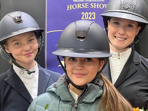 Amatöörifinalistit Linda Numminen, Maija Lempinen ja Aino Kähkönen. 