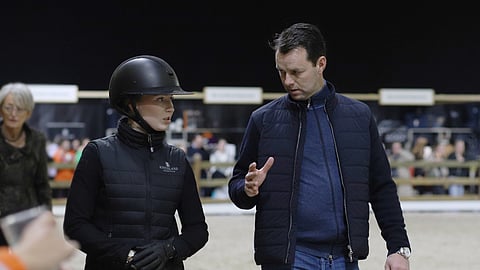 Aura Vasama ja valmentaja Vincent Voorn Amsterdamissa. 