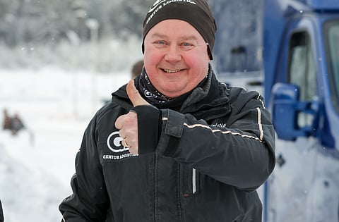 Kristian Lella odottaa amatööriohjastajien SM-finaaleja.