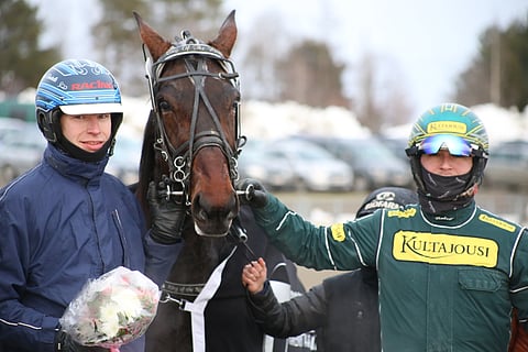 Mika Rintaja ja Hannu Torvinen pääsivät Joensuussa iloitsemaan King Of The Northin menestyksestä.