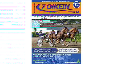 7 oikein -lehti ilmestyy torstaisin. Siinä julkaistaan kotimaan ravien käsiohjelmasivut torstaista seuraavaan keskiviikkoon. Lisäksi Ruotsin raveihin on käsiohjelmasivut päivän pääpeliin torstaista maanantaihin, ja näköislehdessä linkit tulostettaviin käsiohjelmasivuihin tiistain ja keskiviikon pääpeliin.