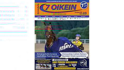 7 oikein -lehti ilmestyy torstaisin. Siinä julkaistaan kotimaan ravien käsiohjelmasivut torstaista seuraavaan keskiviikkoon. Lisäksi Ruotsin raveihin on käsiohjelmasivut päivän pääpeliin torstaista maanantaihin, ja näköislehdessä linkit tulostettaviin käsiohjelmasivuihin tiistain ja keskiviikon pääpeliin.