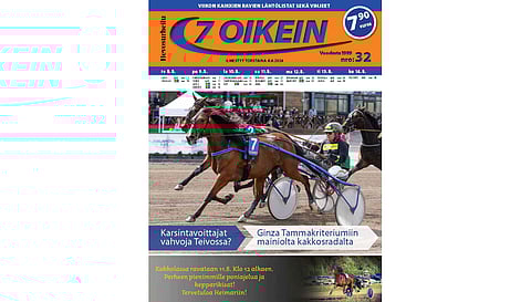 7 oikein -lehti ilmestyy torstaisin. Siinä julkaistaan kotimaan ravien käsiohjelmasivut torstaista seuraavaan keskiviikkoon. Lisäksi Ruotsin raveihin on käsiohjelmasivut päivän pääpeliin torstaista maanantaihin, ja näköislehdessä linkit tulostettaviin käsiohjelmasivuihin tiistain ja keskiviikon pääpeliin.