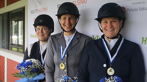 Vasemmalta oikealle: Virpi Mäki-Opas, Pirita Rautpalo ja Camilla Segercrantz.