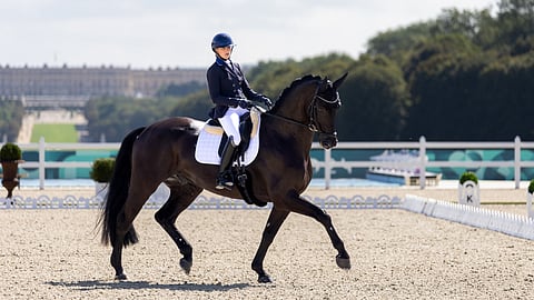 Laura Kangasniemi ja Goldprins Pariisin paralympialaisista.