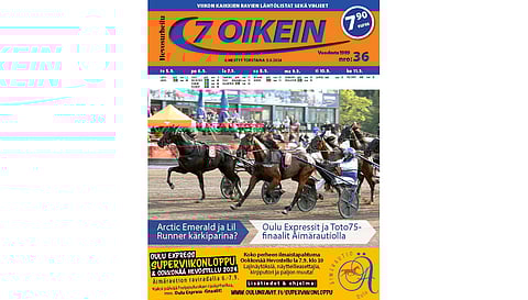 7 oikein -lehti ilmestyy torstaisin. Siinä julkaistaan kotimaan ravien käsiohjelmasivut torstaista seuraavaan keskiviikkoon. Lisäksi Ruotsin raveihin on käsiohjelmasivut päivän pääpeliin torstaista maanantaihin, ja näköislehdessä linkit tulostettaviin käsiohjelmasivuihin tiistain ja keskiviikon pääpeliin.