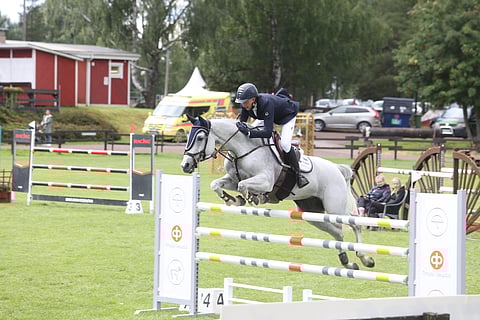 Valtteri Gundersby näkee itsensä hyppäämässä jonakin päivänä Helsinki International Horse Show'n isoimmissa luokissa. 