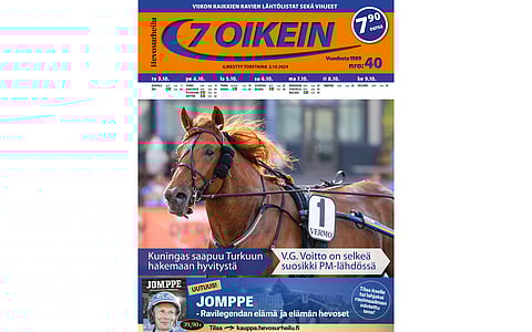 7 oikein -lehti ilmestyy torstaisin. Siinä julkaistaan kotimaan ravien käsiohjelmasivut torstaista seuraavaan keskiviikkoon. Lisäksi Ruotsin raveihin on käsiohjelmasivut päivän pääpeliin torstaista maanantaihin, ja näköislehdessä linkit tulostettaviin käsiohjelmasivuihin tiistain ja keskiviikon pääpeliin.