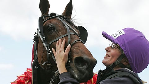 Ribaude ja Piia Kantoluoto suurvoiton jälkeen.