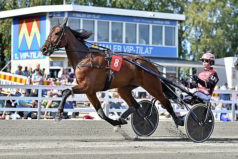 Lämminveriruuna Pappappero rattaillaan Santtu Raitala