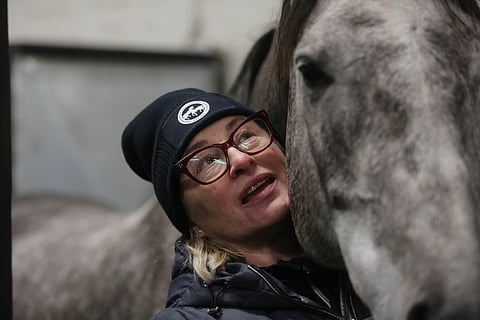 Katja Ståhl ja omakasvatti LeRocks. 