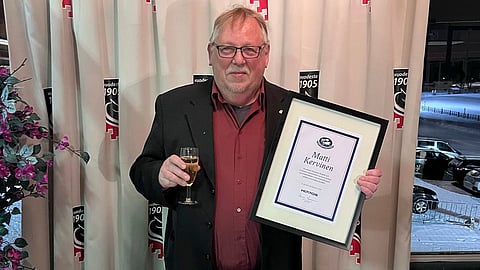 Matti Kervinen on maamme pitkäaikaisimpia kilpailusihteereitä.