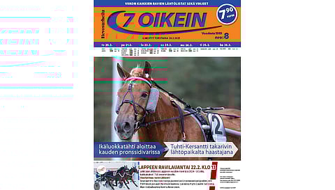 7 oikein -lehdessä julkaistaan kotimaan ravien käsiohjelmasivut vihjeineen ja tallikommentteineen torstaista keskiviikkoon ja Ruotsin pääpelin kohdelähtöjen käsiohjelmasivut torstaista maanantaihin, kun ilmoittaumispäivät ovat normaalit. Tiistain ja keskiviikon Ruotsin pääpelien käsiohjelmasivut A4-koossa ovat ladattavissa verkosta, linkki näköislehdessä.