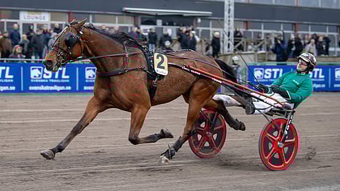 Stens Rubin rattaillaan Johan Untersteiner