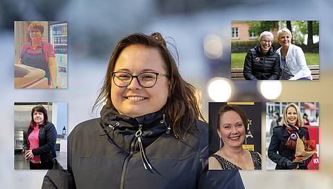 Kuvakollaasi raviratoja johtaneista tai johtavista naisista.