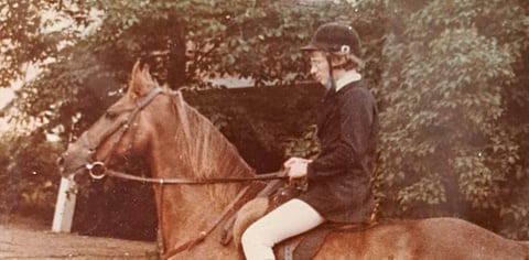 Tuokiokuva kirjoittajasta vuodelta 1978. Seuraavana vuonna tuli tällä ponilla SM-kultamitali. 