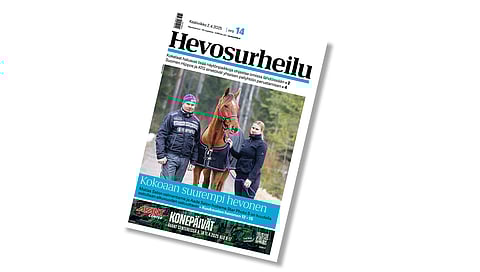 Hevosurheilun kansikuvahevonen on Star Photo S.