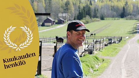 Jeroen Van Craen valmennustallillaan Vihdissä.