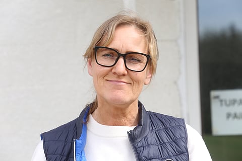 Anneke Laving istui intermediare A -luokan C-tuomarina Vihdissä. 