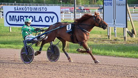 V.G. Voitto rattaillaan Ari Moilanen.