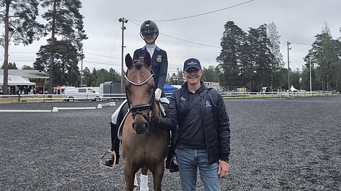 Jan ja Angelina Brink Ypäjällä. 