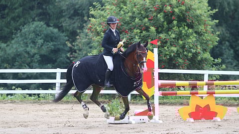 Viime vuoden Big Tourin voittajat Janna Huhtanen ja Hamont.