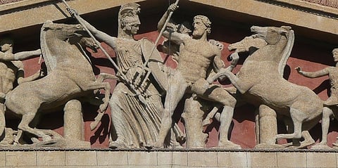 Muinaiset hevosmiehet Kreikassa. 