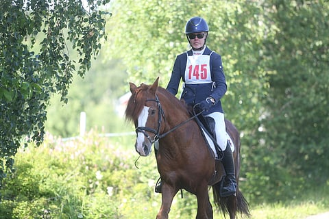 Hyvältä näyttää Paletin Liekin ja Vilma Leppäkankaan tilanne ennen maastokoetta sunnuntaina Iisalmessa. 