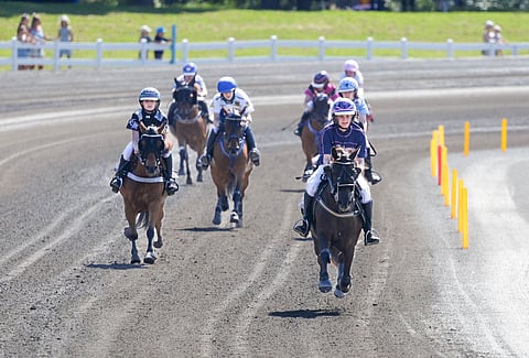 B-ponien Montén Suomen Mestariksi Mikkelissä Ekstrands Bärgarn ja Julia Kiukas.
