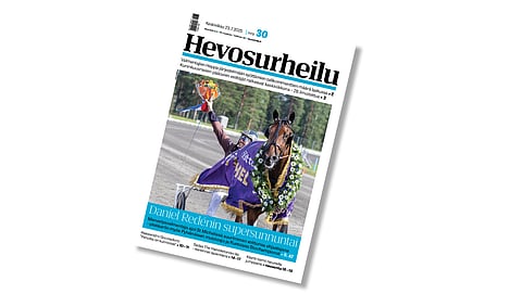 Hevosurheilun kansikuvahevonen on Double Deceiver.